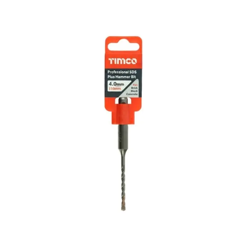 TIMCO Professional SDS Plus Hammer Bits (PGM) - 4.0 x 110