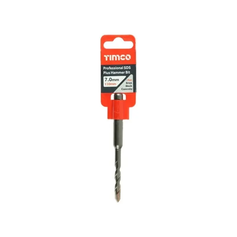TIMCO Professional SDS Plus Hammer Bits (PGM) - 7.0 x 110