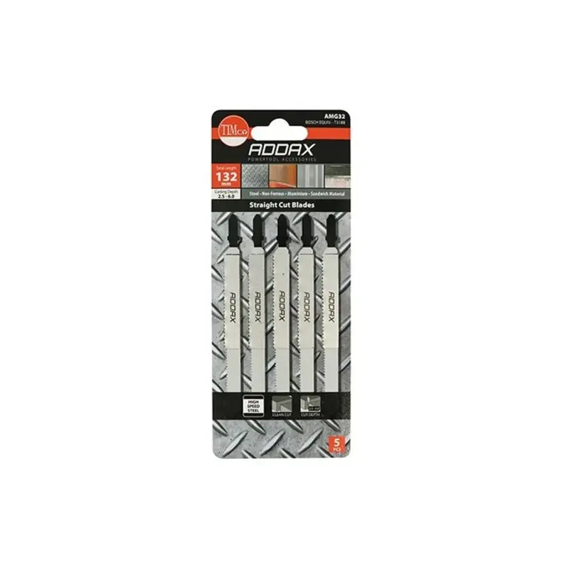TIMCO Jigsaw Blades Metal Cutting HSS Blades - T318A - Pack of 5 Pieces