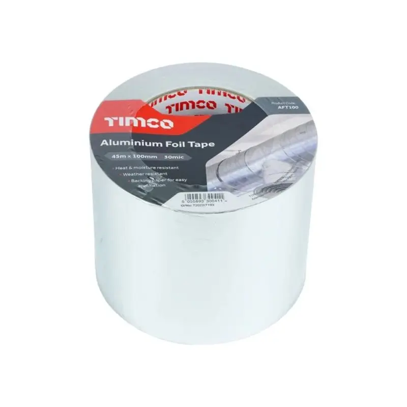TIMCO Aluminium Foil Tape - 45m x 100mm