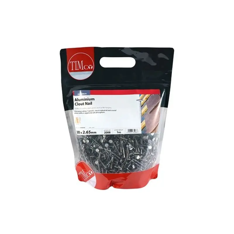 TIMCO Clout Nails Aluminium - 30 x 2.65 - TIMbag 1 Kilograms