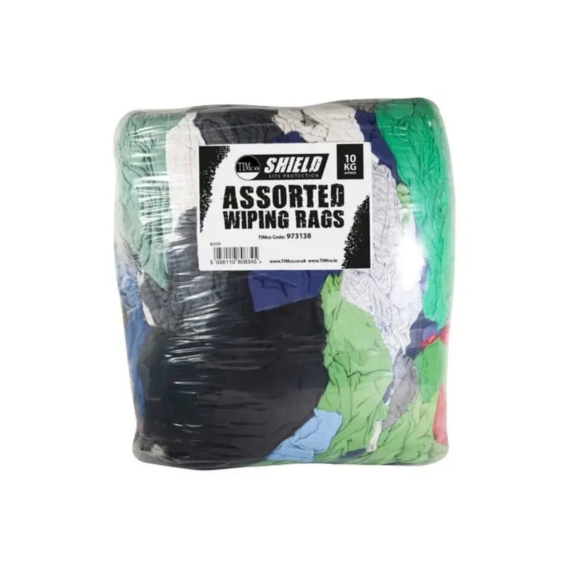 TIMCO Assorted Wiping Rags - 10kg - Bag 10 Kilograms