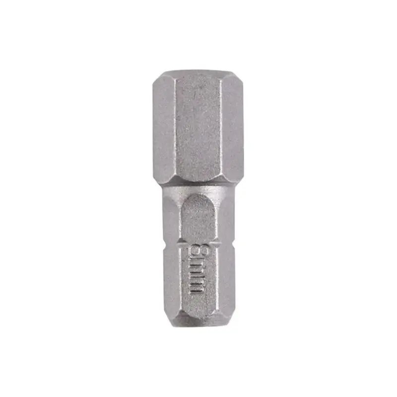 TIMCO Hex Driver Bit S2 Grey - 8.0 x 25 - Pack of 2 Pieces