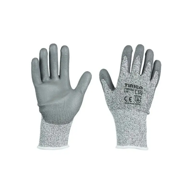 TIMCO High Cut PU Coated HPPE Fibre with Glass Fibre Gloves - Large