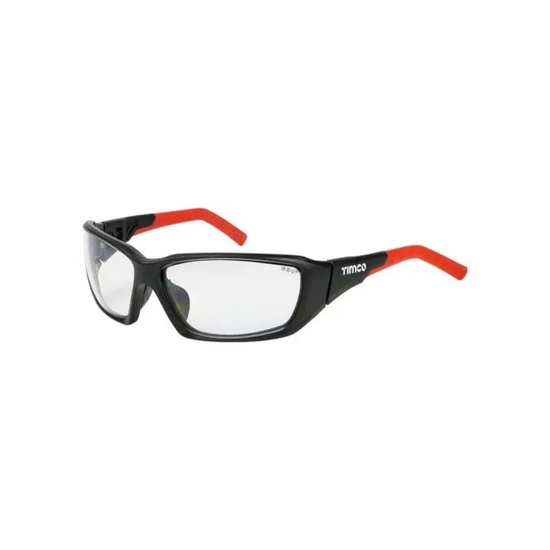 TIMCO Sport Style Adjustable Safety Glasses Clear - One Size