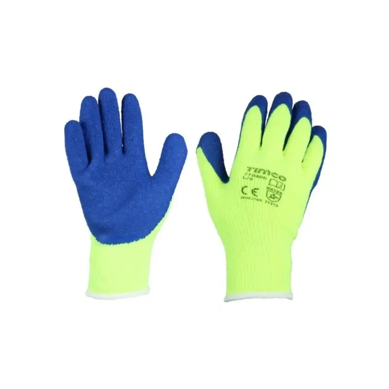 TIMCO Warm Grip Crinkle Latex Coated Polyester Gloves - Large
