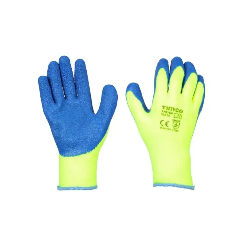TIMCO Warm Grip Crinkle Latex Coated Polyester Gloves - X Large