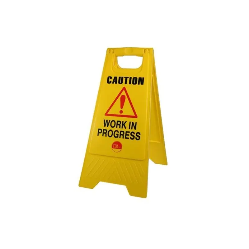 TIMCO Caution Work in Progress A-Frame Safety Sign  - 610 x 300 x 30