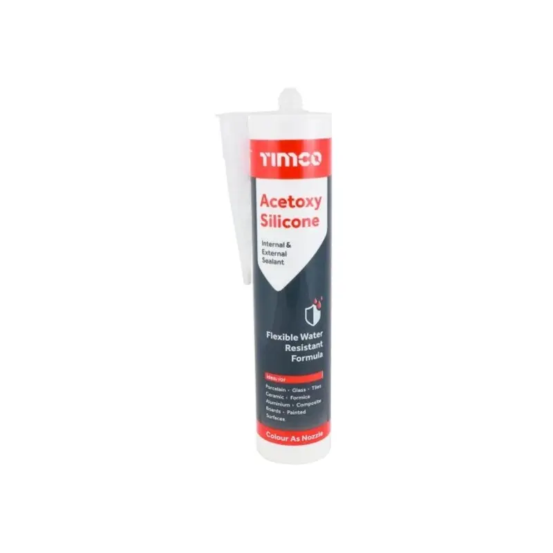 TIMCO Acetoxy Silicone Sealant Clear - 300ml