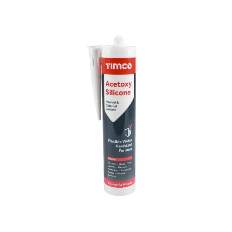 TIMCO Acetoxy Silicone Sealant White - 300ml
