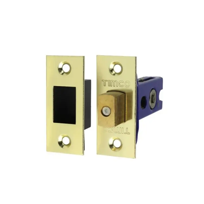 TIMCO Architectural Tubular Deadbolt Electro Brass & Satin Nickel - 65.5mm