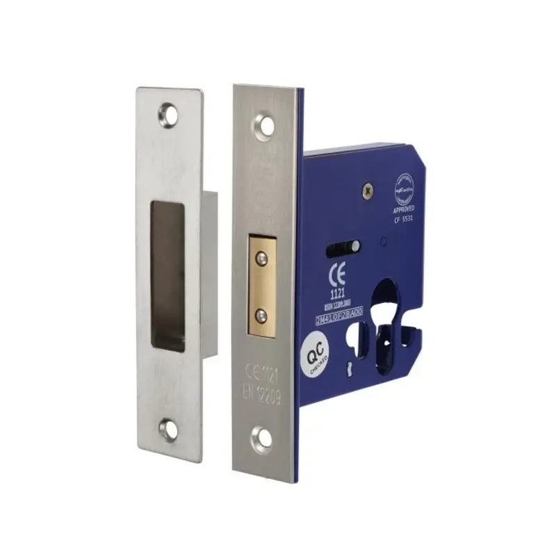 TIMCO Euro Deadlock Satin Nickel - 78mm
