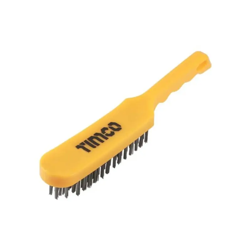 TIMCO Plastic Handle Wire Brush - 6 Rows
