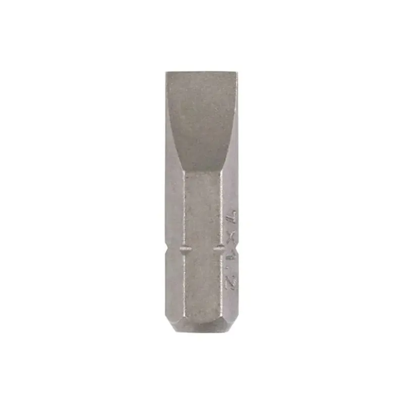 TIMCO Slotted Driver Bit S2 Grey - 7.0 x 1.2 x 25 - Pack of 2 Pieces