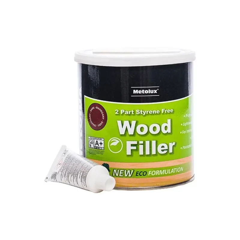 Metolux 2 Part Styrene Free  Wood Filler Mahogany - 770ml
