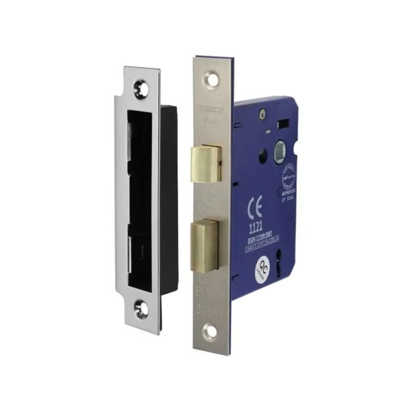 TIMCO 3 Lever Satin Nickel Mortice Sashlock 78mm Case 58mm Backset