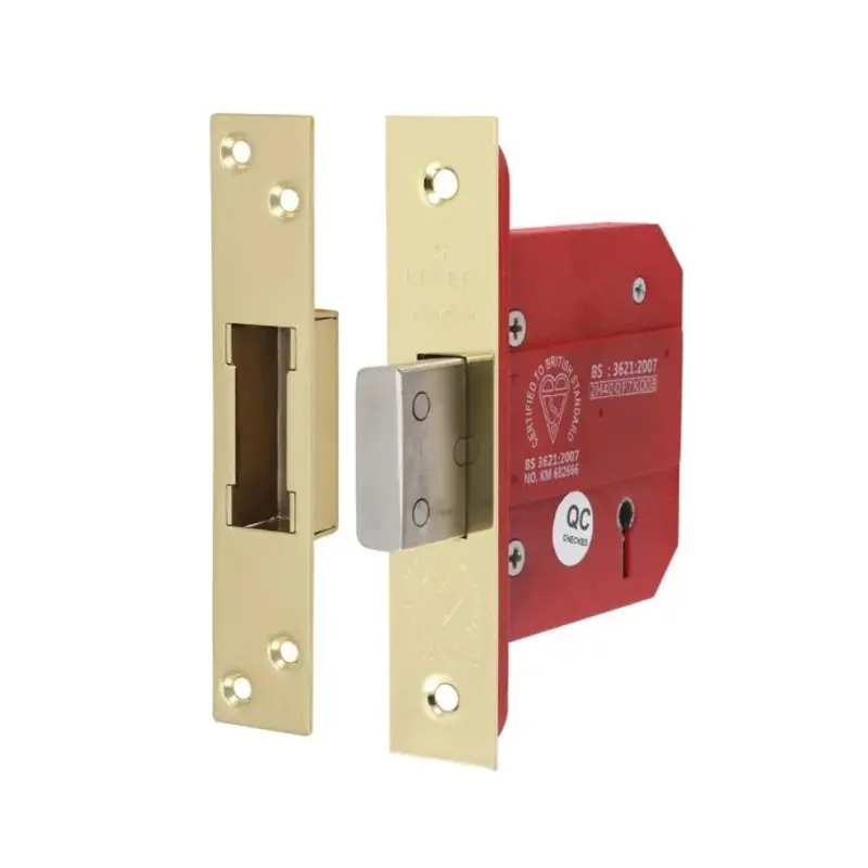 TIMCO 5 Lever British Standard Deadlock Electro Brass - 78mm