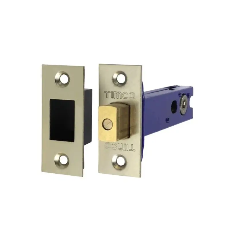 TIMCO Architectural Tubular Deadbolt Electro Brass & Satin Nickel - 103mm