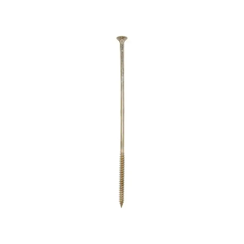 TIMCO Classic Multi-Purpose Countersunk Gold Woodscrews - 6.0 x 200 - Pack of 100 Pieces