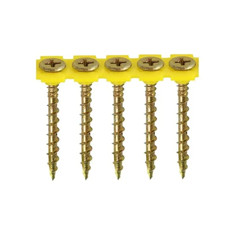 TIMCO Collated Solo Countersunk Gold Woodscrews - 4.5 x 60 - Pack of 500 Pieces