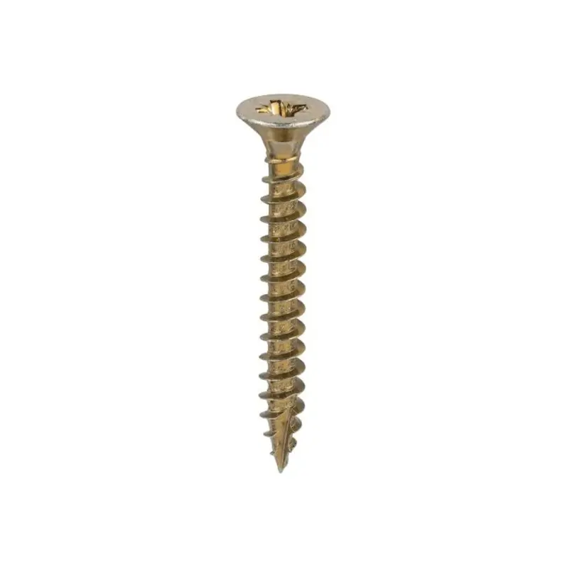 TIMCO Classic Multi-Purpose Countersunk Gold Woodscrews - 6.0 x 50 - Pack of 200 Pieces