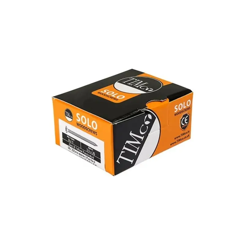 TIMCO Solo Countersunk Gold Woodscrews - 6.0 x 60 - Pack of 200 Pieces