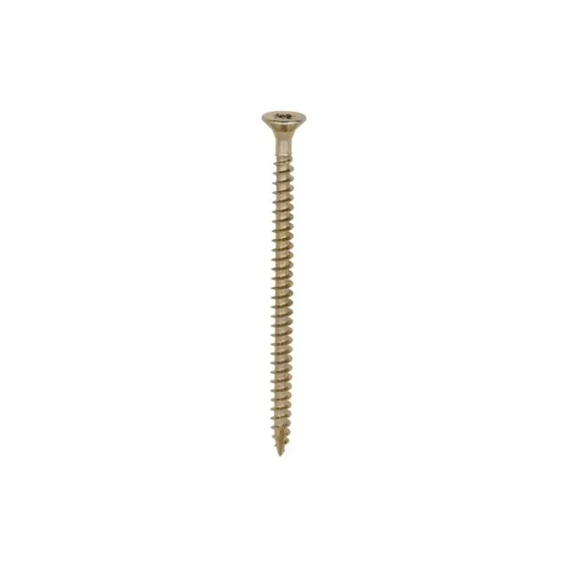 TIMCO Classic Multi-Purpose Countersunk Gold Woodscrews - 5.0 x 80 - Pack of 200 Pieces