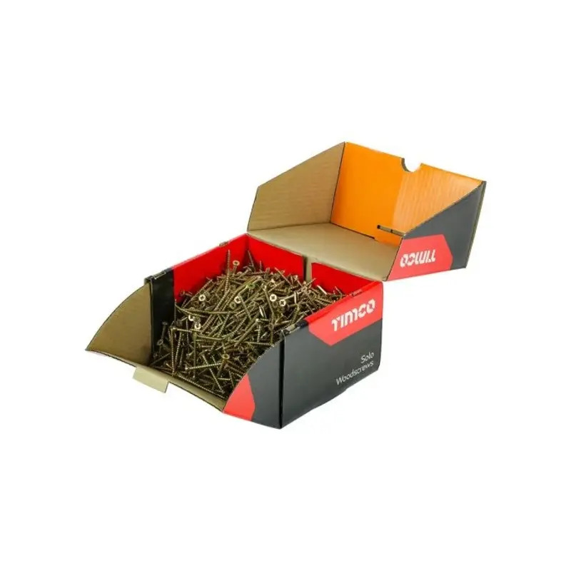 TIMCO Solo Countersunk Gold Woodscrews - 5.0 x 60 - Pack of 1000 Pieces