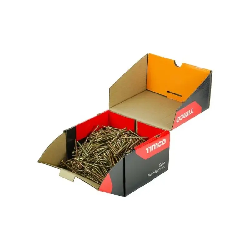 TIMCO Solo Countersunk Gold Woodscrews - 5.0 x 80 - Pack of 1000 Pieces