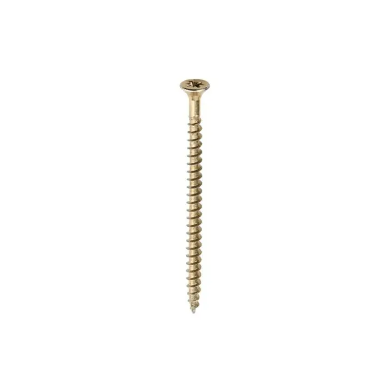 TIMCO Solo Countersunk Gold Woodscrews - 5.0 x 80 - Pack of 200 Pieces