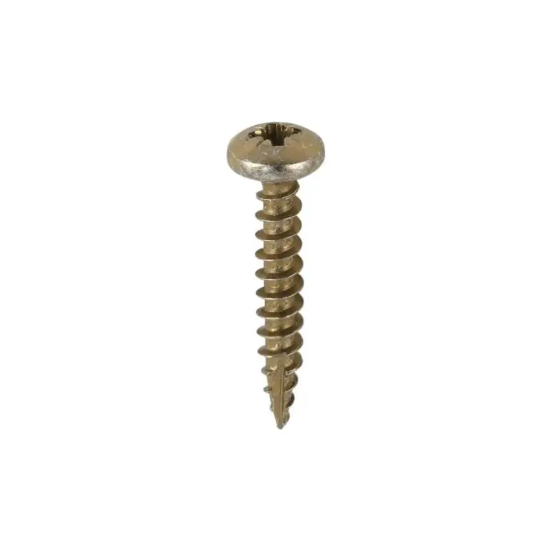 TIMCO Classic Multi-Purpose Pan Head Gold Woodscrews - 5.0 x 30 - Pack of 200 Pieces