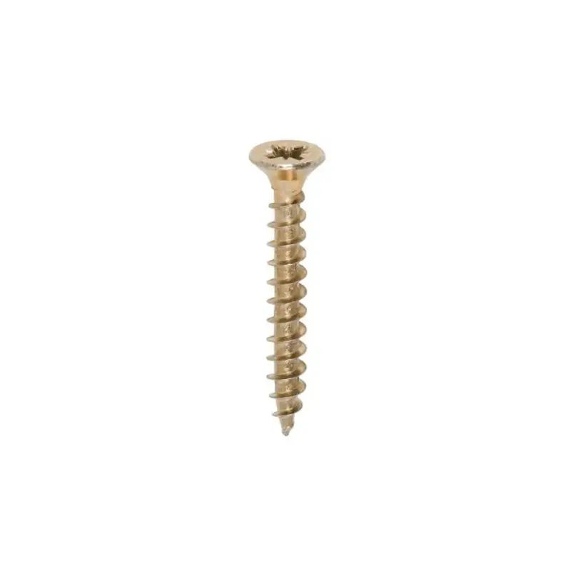 TIMCO Solo Countersunk Gold Woodscrews - 4.5 x 35 - Pack of 200 Pieces