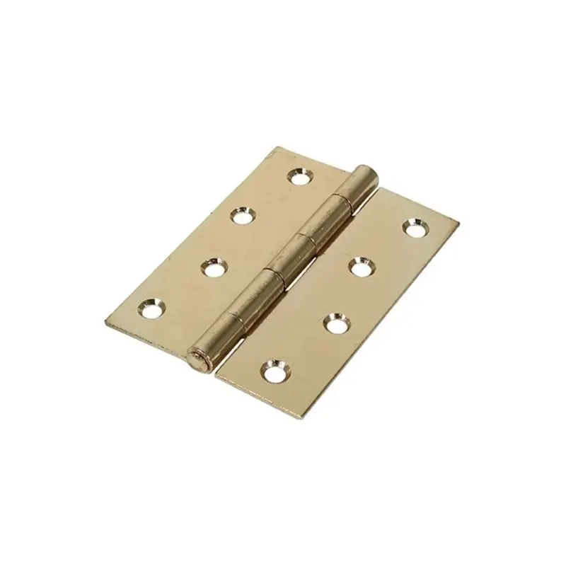 TIMCO Butt Hinges Fixed Pin (1838) Steel Electro Brass - 100 x 70 - Pack of 2 Pieces
