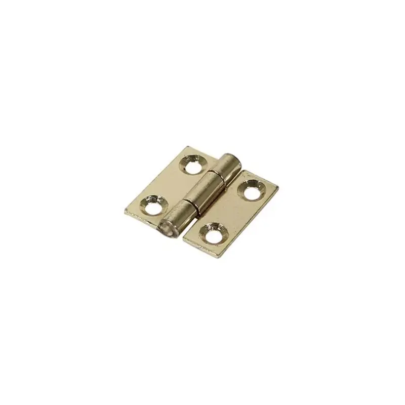 TIMCO Butt Hinges Fixed Pin (1838) Steel Electro Brass - 25 x 25 - Pack of 2 Pieces