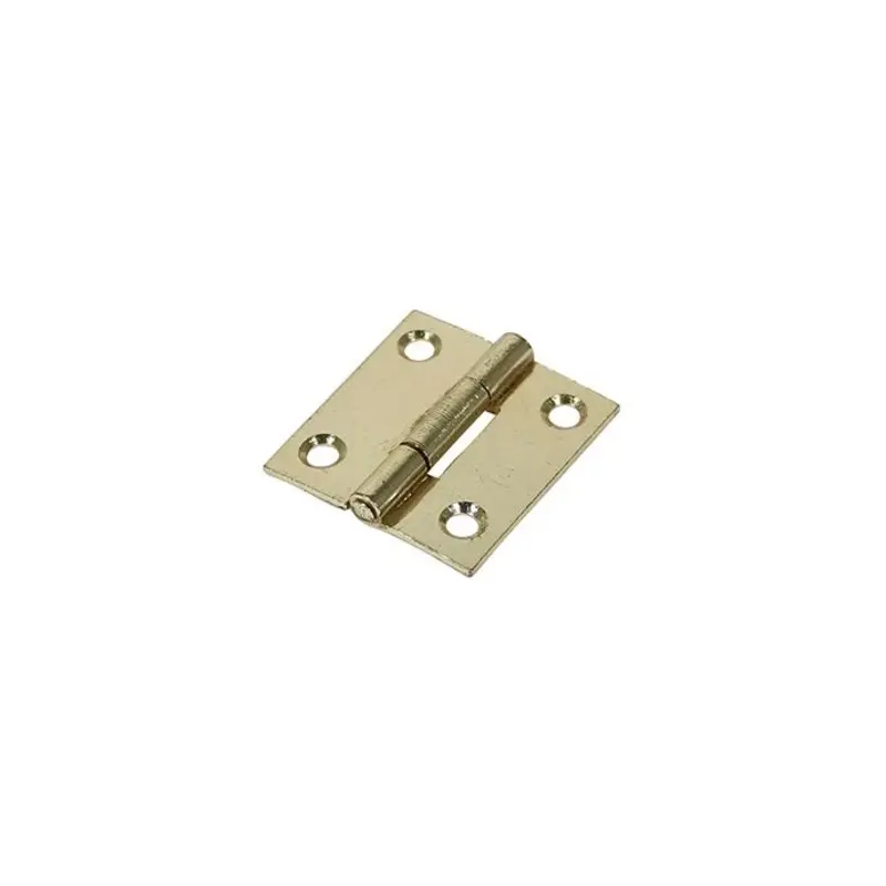 TIMCO Butt Hinges Fixed Pin (1838) Steel Electro Brass - 38 x 34 - Pack of 2 Pieces