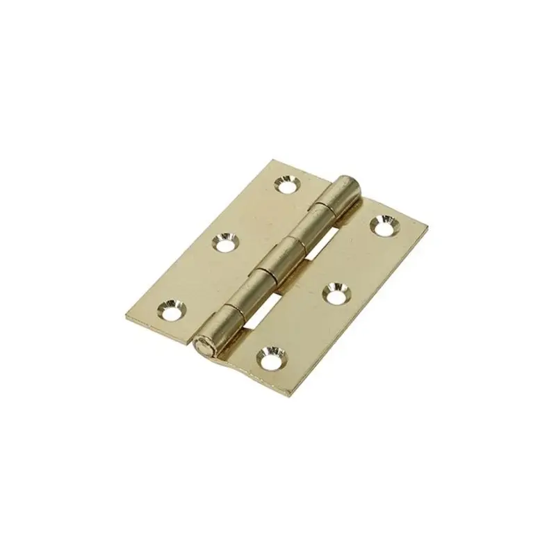 TIMCO Butt Hinges Fixed Pin (1838) Steel Electro Brass - 63 x 44 - Pack of 2 Pieces