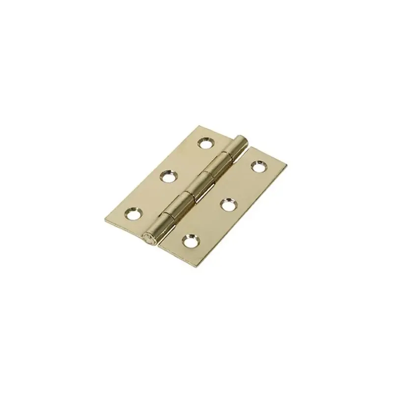 TIMCO Butt Hinges Fixed Pin (1838) Steel Electro Brass - 75 x 50 - Pack of 2 Pieces