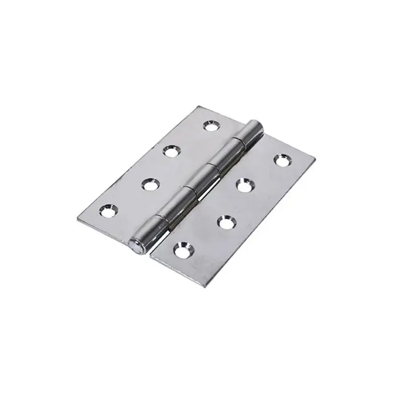 TIMCO Butt Hinges Fixed Pin (1838) Steel Polished Chrome - 75 x 50 - Pack of 2 Pieces