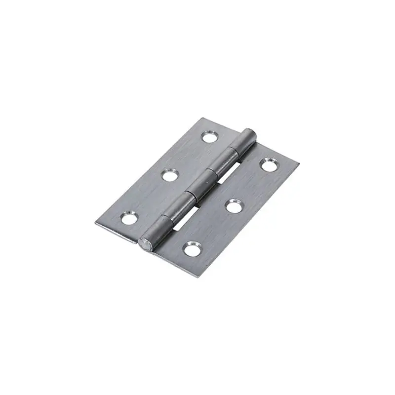 TIMCO Butt Hinges Fixed Pin (1838) Steel Satin Chrome - 75 x 50 - Pack of 2 Pieces