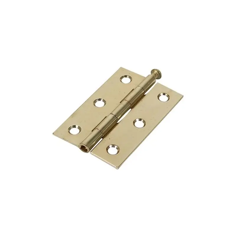 TIMCO Butt Hinges Loose Pin (1840) Steel Electro Brass - 75 x 50 - Pack of 2 Pieces