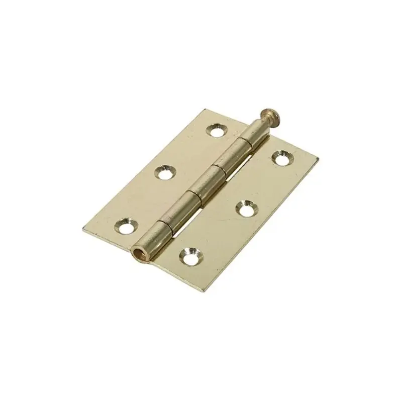 TIMCO Butt Hinges Loose Pin (1840) Steel Electro Brass - 90 x 60 - Pack of 2 Pieces