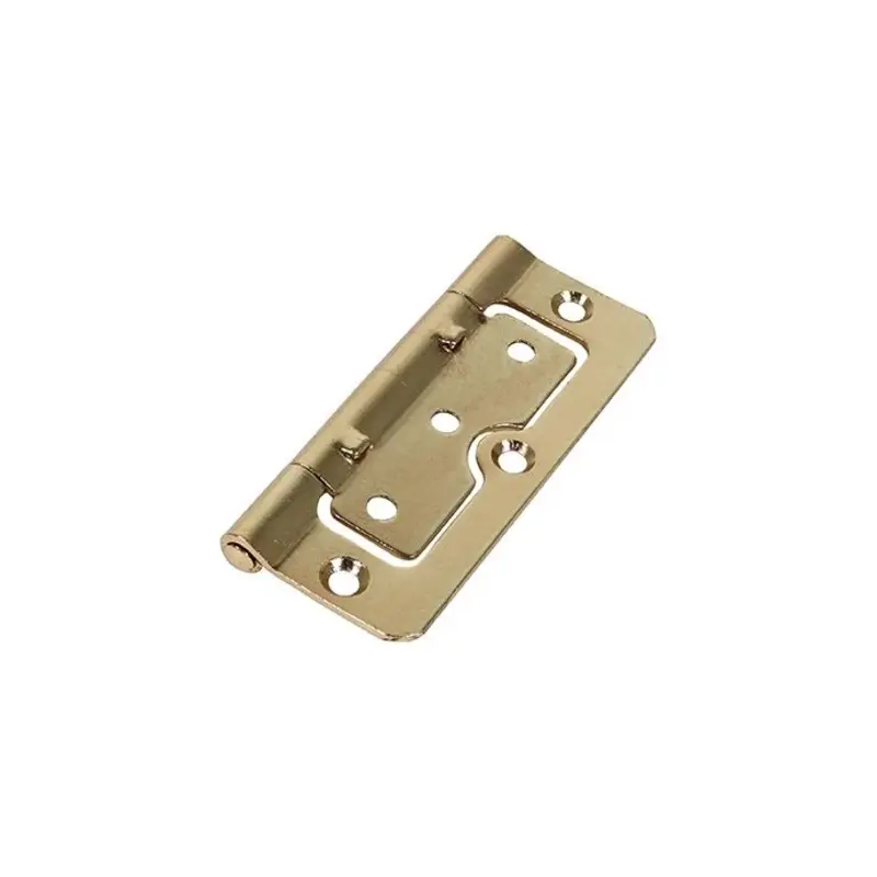 TIMCO Hurlinge Hinges Fixed Pin (104) Steel Electro Brass - 101 x 66 - Pack of 2 Pieces