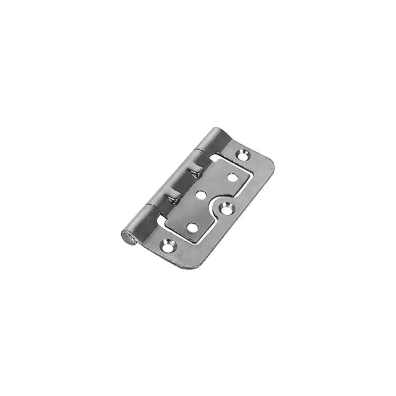 TIMCO Hurlinge Hinges Fixed Pin (104) Steel Polished Chrome - 75 x 55 - Pack of 2 Pieces