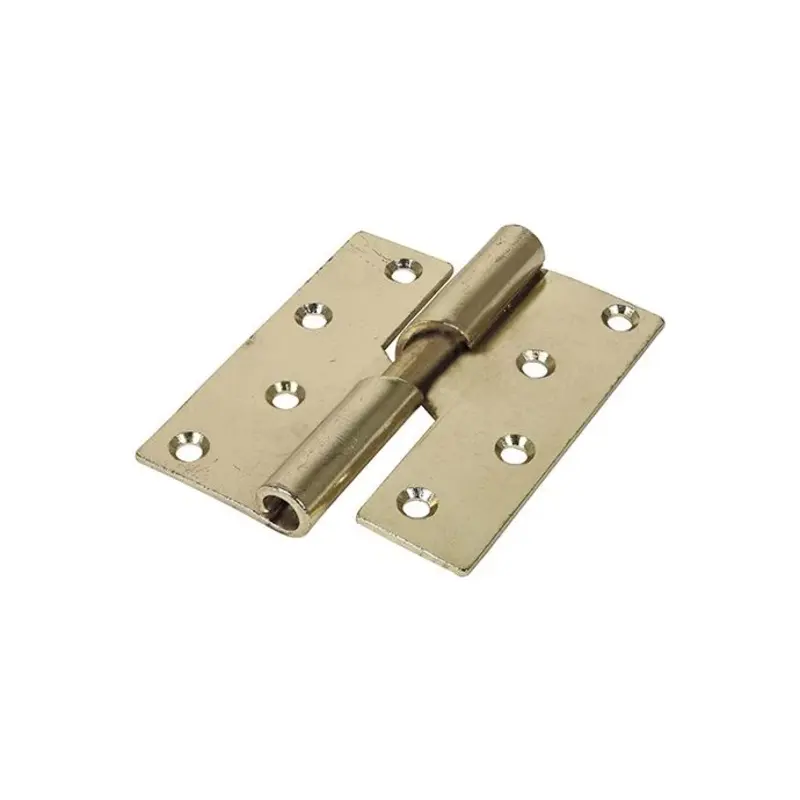 TIMCO Rising Butt Hinges Left Hand Steel Electro Brass - 100 x 86 - Pack of 2 Pieces