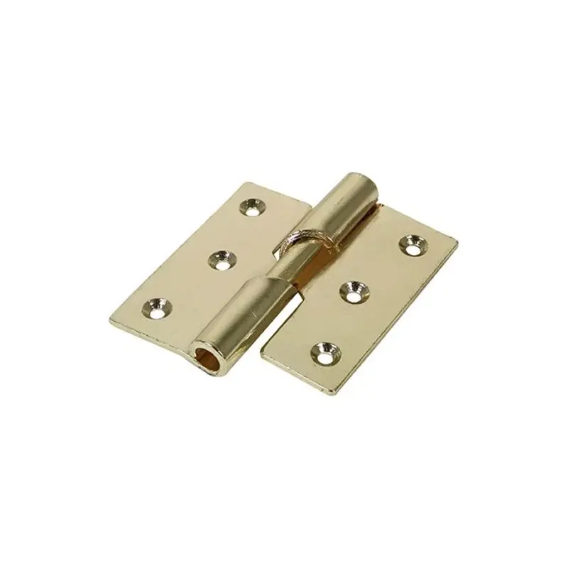 TIMCO Rising Butt Hinges Left Hand Steel Electro Brass - 75 x 72 - Pack of 2 Pieces