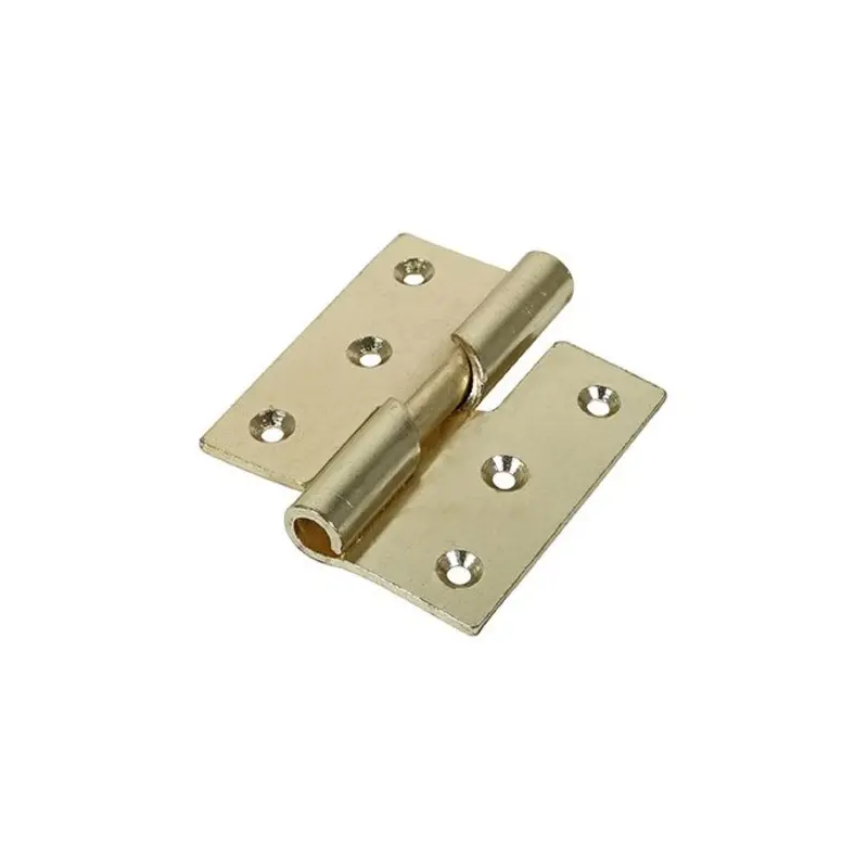 TIMCO Rising Butt Hinges Right Hand Steel Electro Brass - 75 x 72 - Pack of 2 Pieces