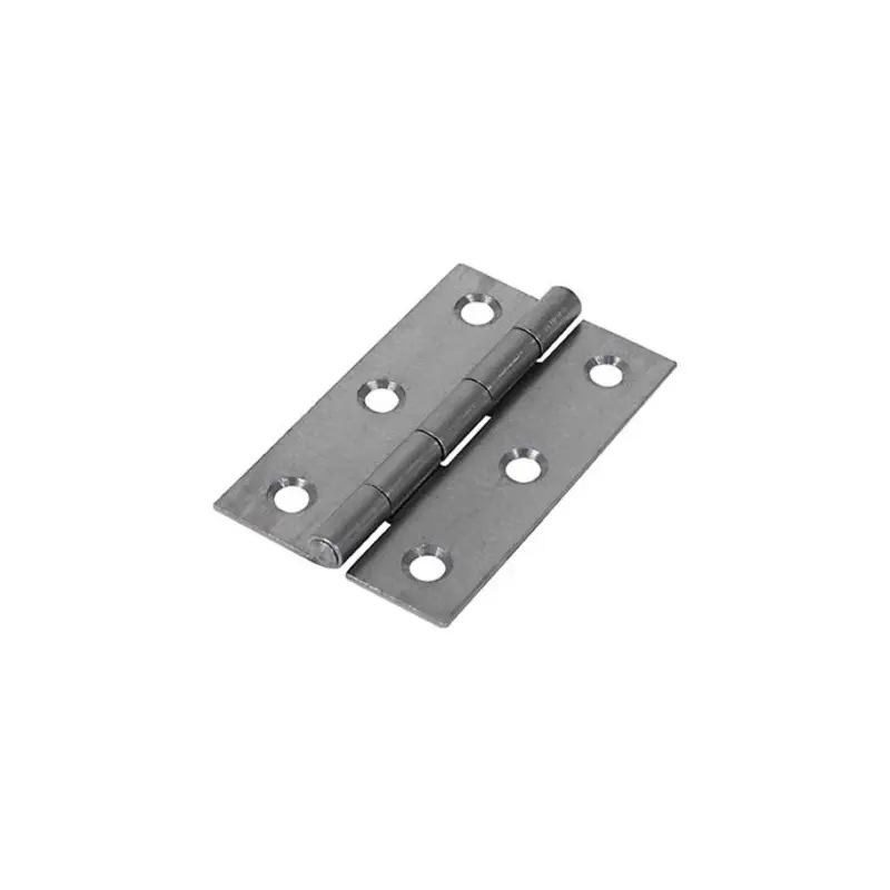 TIMCO Uncranked Butt Hinges (5050) Steel Self Colour - 75 x 48 - Pack of 2 Pieces