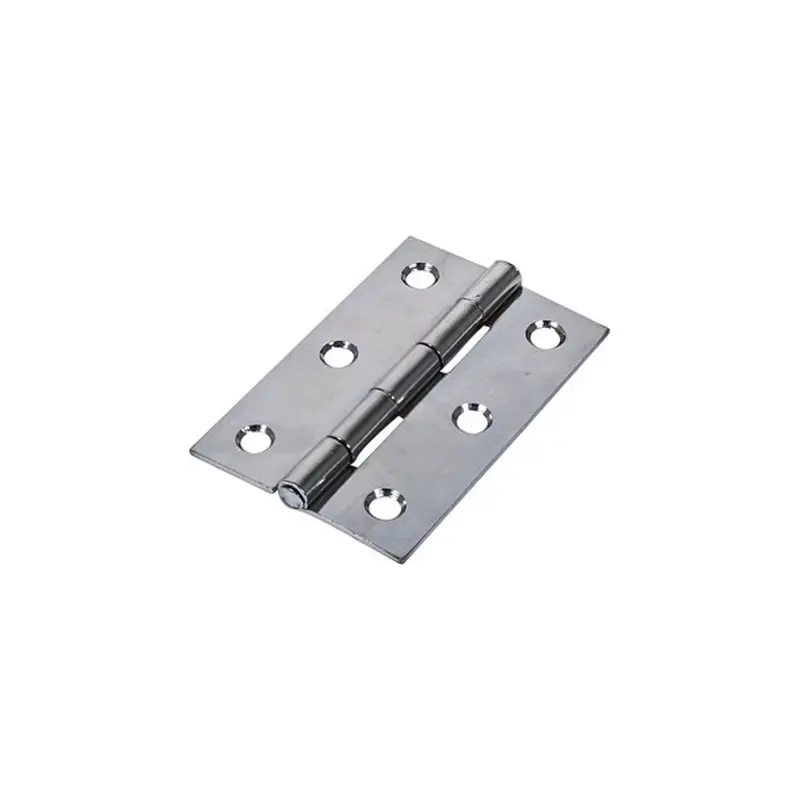 TIMCO Butt Hinges Fixed Pin (1838) Steel Polished Chrome - 100 x 70 - Pack of 2 Pieces