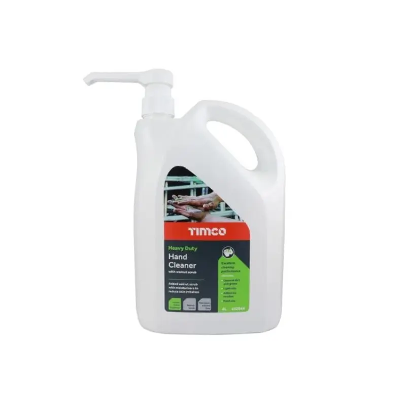 TIMCO Heavy Duty Hand Cleaner Hand Walnut Scrub with Citrus Pump Bottle - 4L