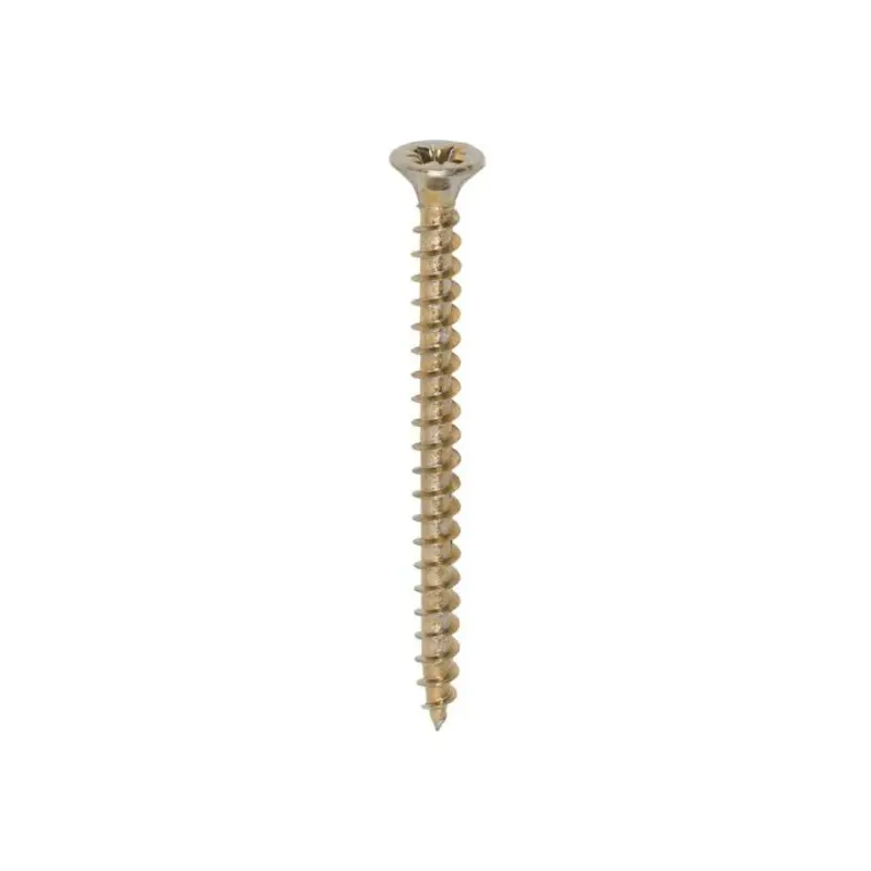 TIMCO Solo Countersunk Gold Woodscrews - 4.0 x 50 - Pack of 200 Pieces